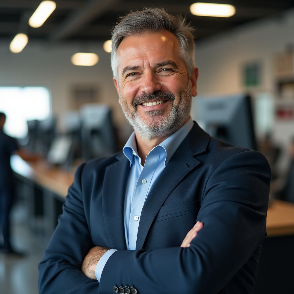 Retrato de Alejandro Méndez, director de Autocentro Barcelona